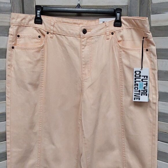 Women's Tie-Dye Mid Rise Straight Jeans | Future Collective | 16 - Picture 4 of 12